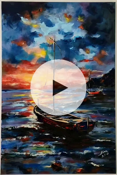 ArteDiAlina.com painting: Clues for tomorrow